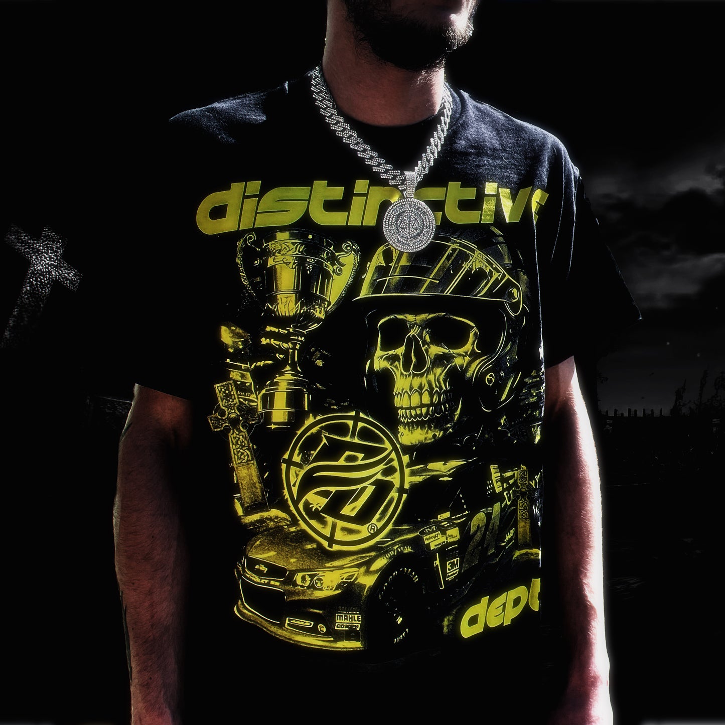 “Distinctive Death-Racer Tee”