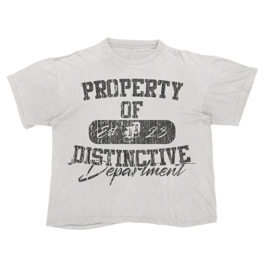 “Property of Distinctive Dept”